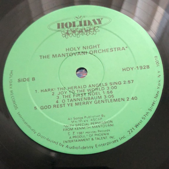 Montovani Holy Night Vinyl Lp '81 - Picture 4 of 9
